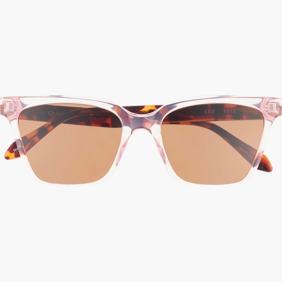 QUAY CEO CAT EYE Tortoise Square Sunglasses - Picture 2 of 8
